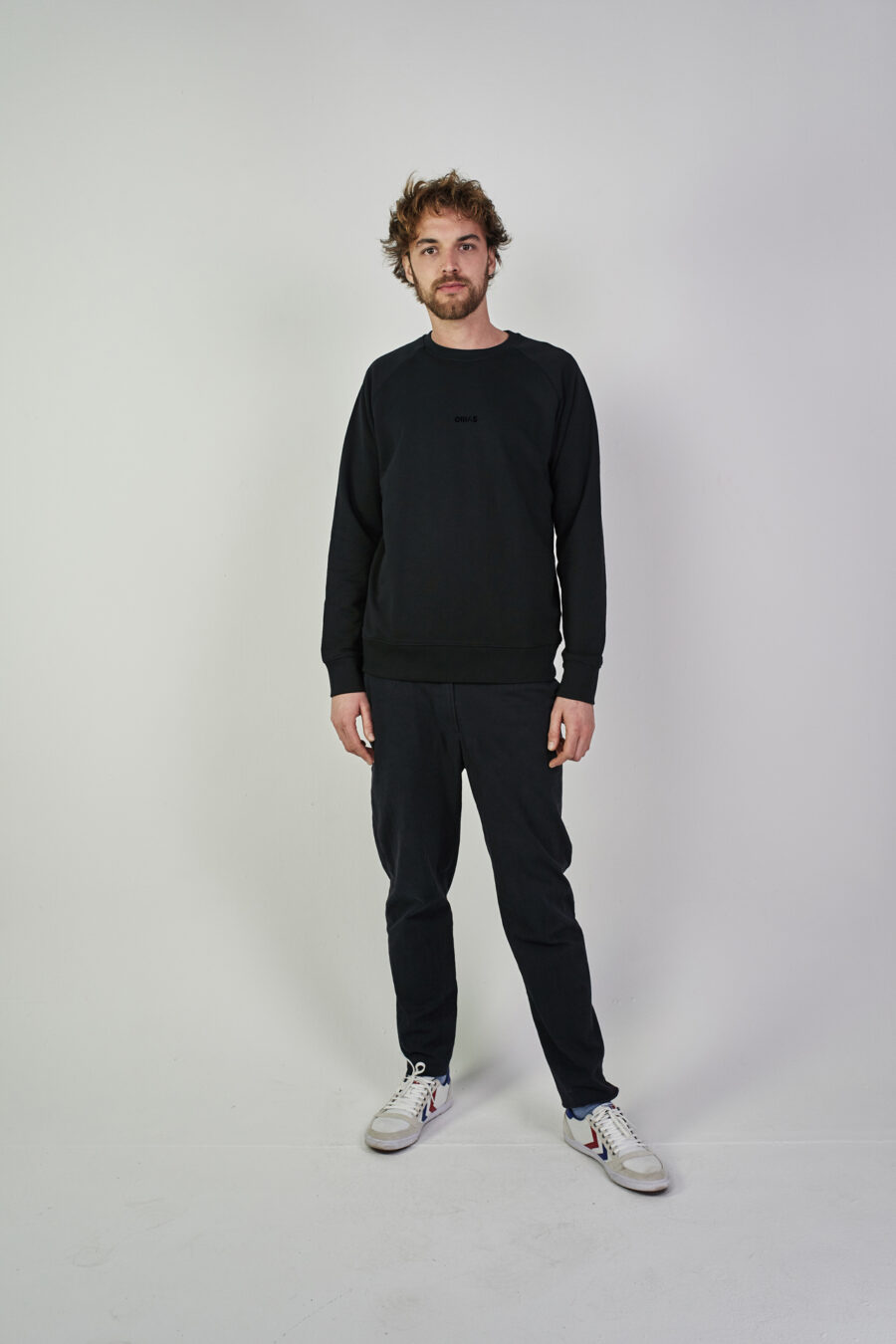 logo.sweater schwarz-schwarz